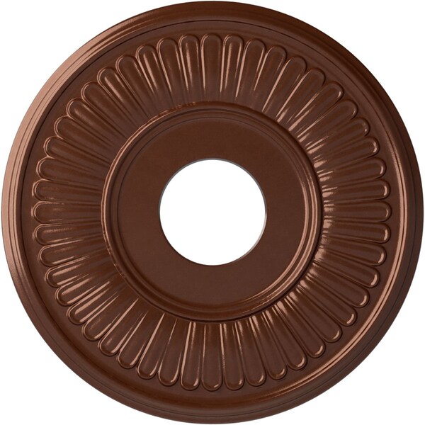 Ekena Millwork Berkshire Ceiling Medallion (Fits Canopies up to 7"), 15 3/4"OD x 3 7/8"ID x 3/4"P, Copper Penny CM15BECPS - main